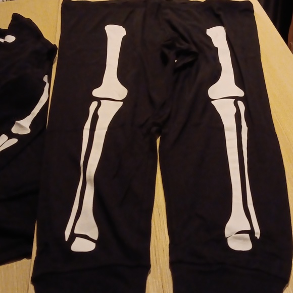 Mens pj's size 3xl tall Skelton in black and white 100% cotton - Picture 3 of 6